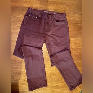 Maroon slim fit men’s pants 32x32, ‘traveler’ style
